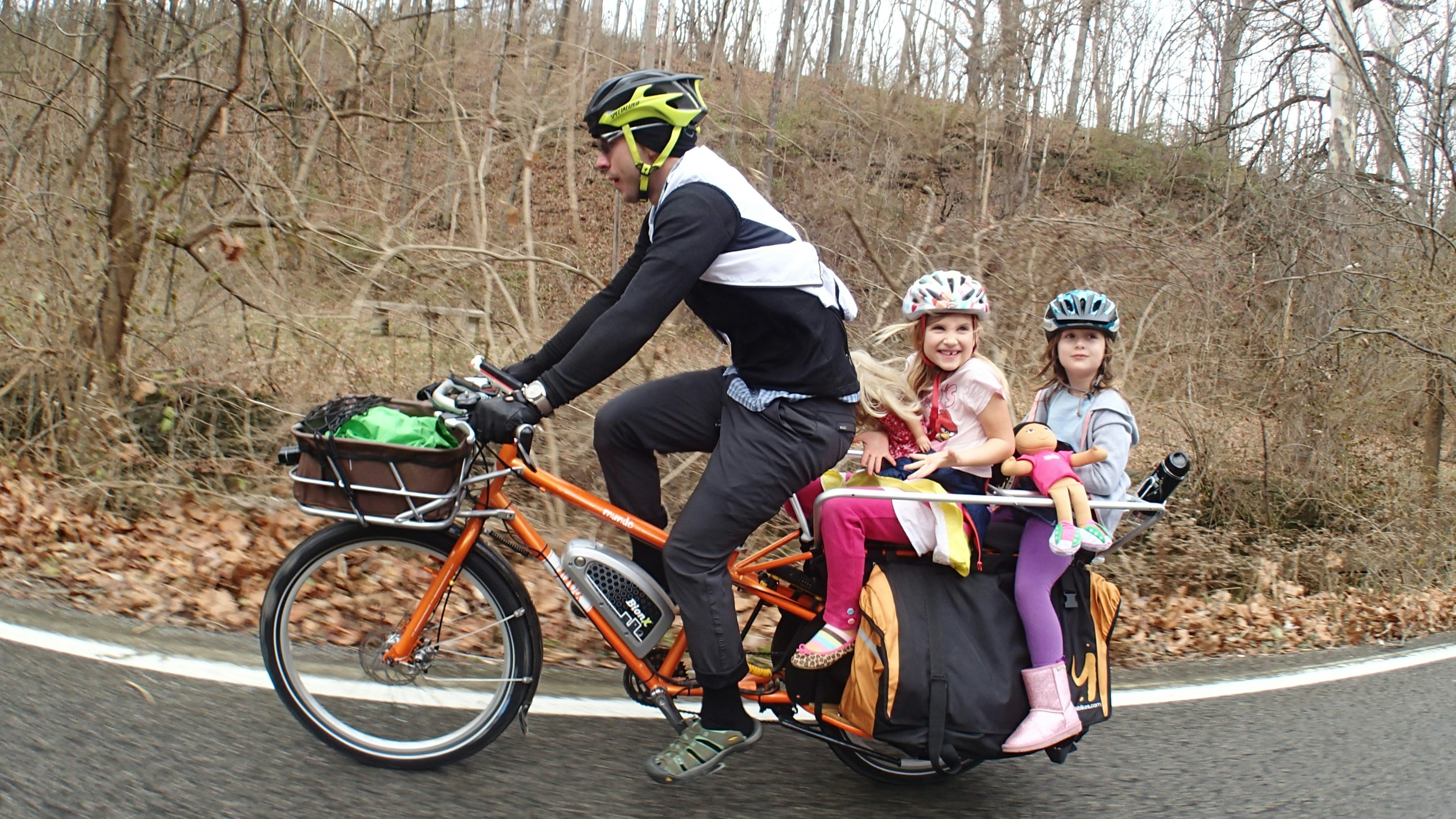 Cargo bike serviced at Wheelie Good Bikes